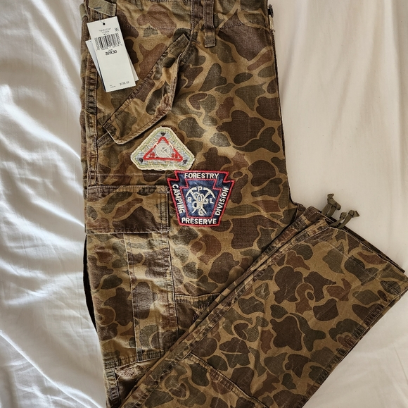 Polo Ralph Lauren Voyager Patchwork Camo Utility Cargo Pants. New with tags. - Picture 11 of 14